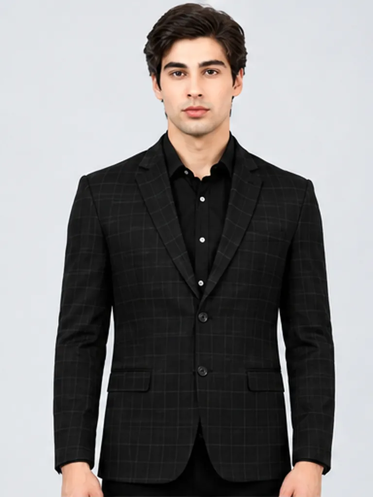 Onyx Check Blazer