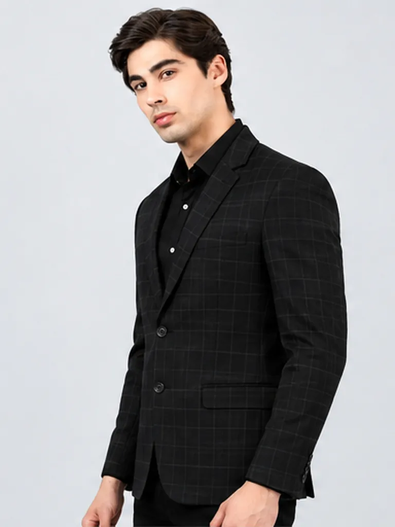 Onyx Check Blazer view 3