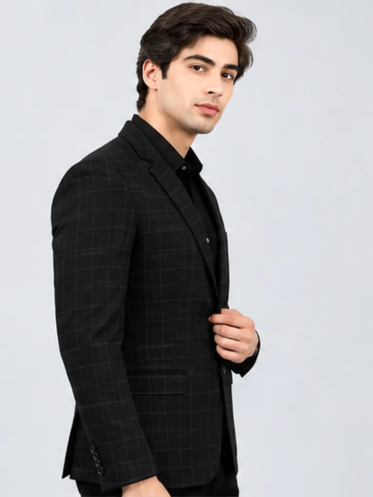 Onyx Check Blazer view 4