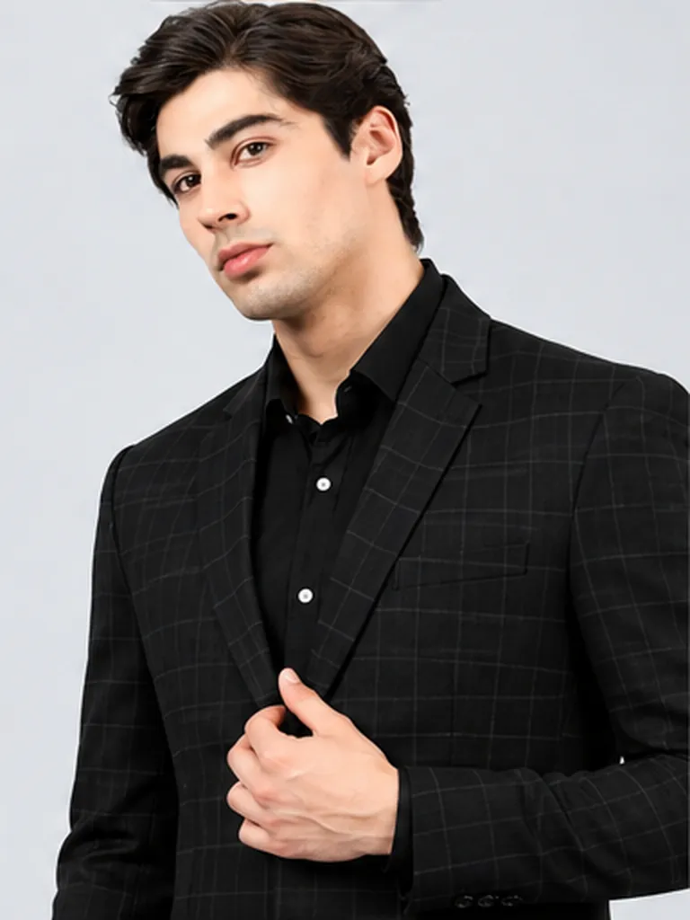 Onyx Check Blazer view 7