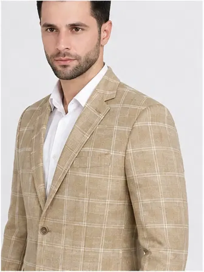 Sand Windowpane Blazer view 7