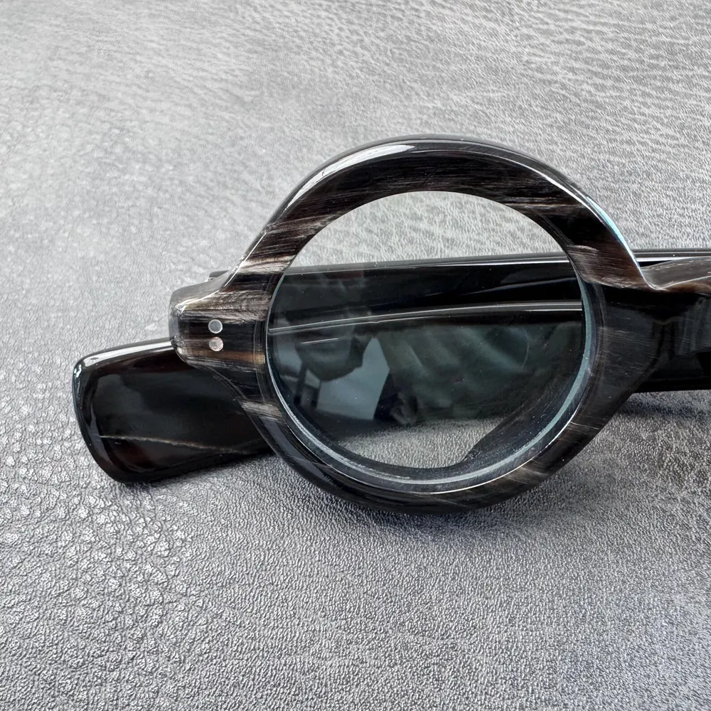 Round Horn Frame Glasses view 2