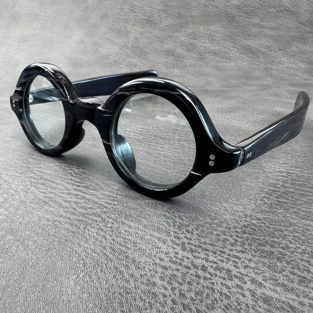 Round Horn Frame Glasses view 3