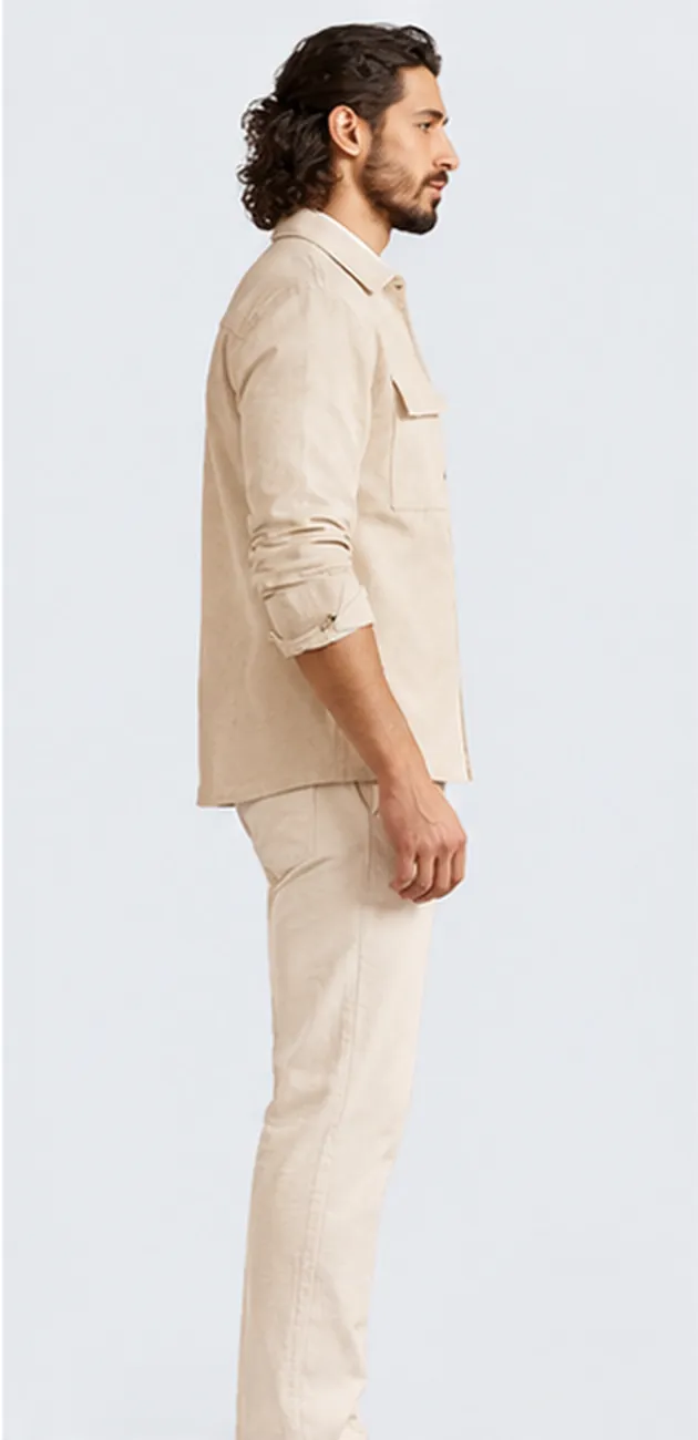 Oat Corduroy Overshirt view 4