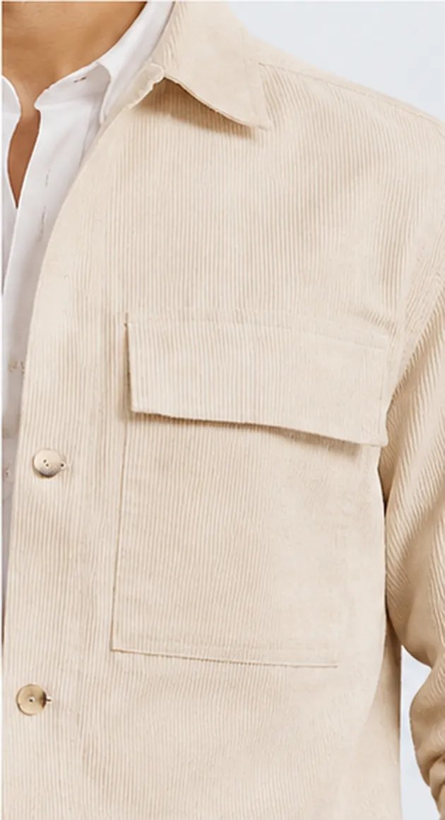 Oat Corduroy Overshirt view 6