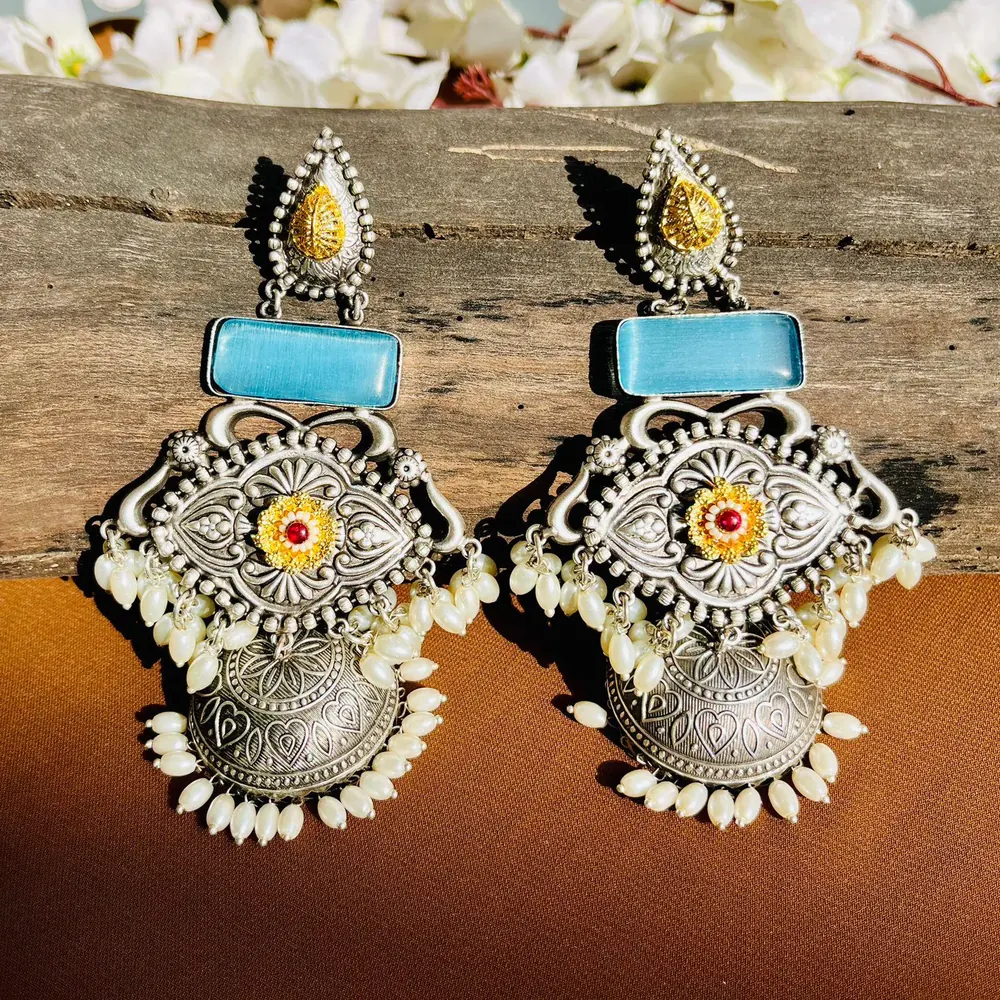Antique Jhumka Earrings view 2