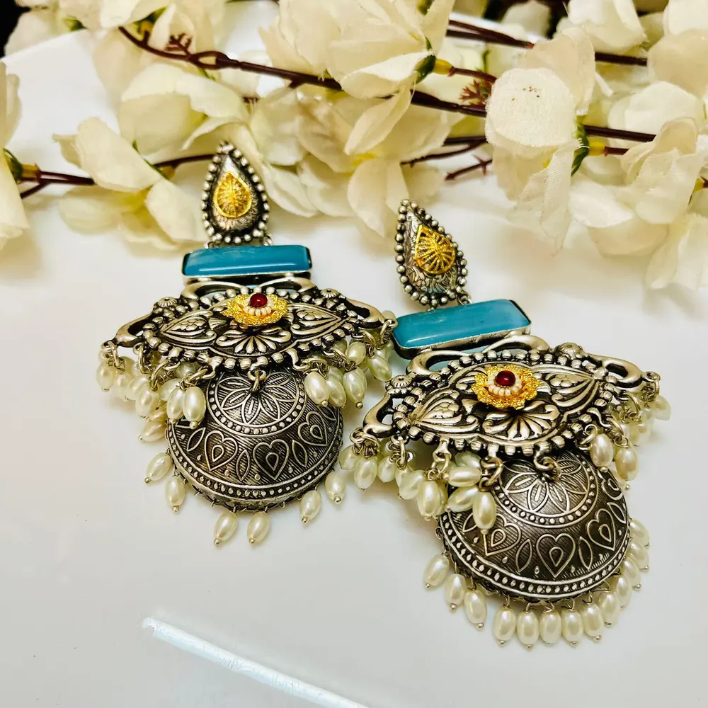 Antique Jhumka Earrings view 3