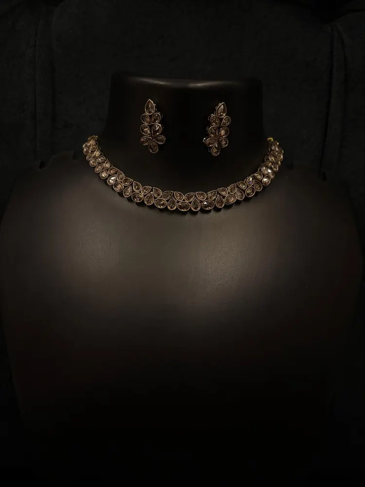 Antique Polki Choker Set view 2