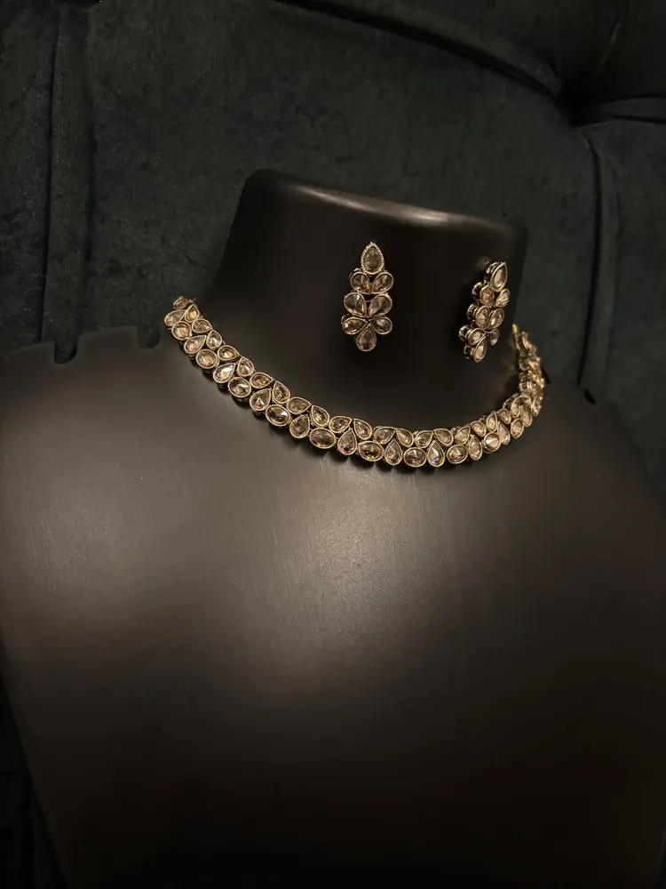 Antique Polki Choker Set view 3