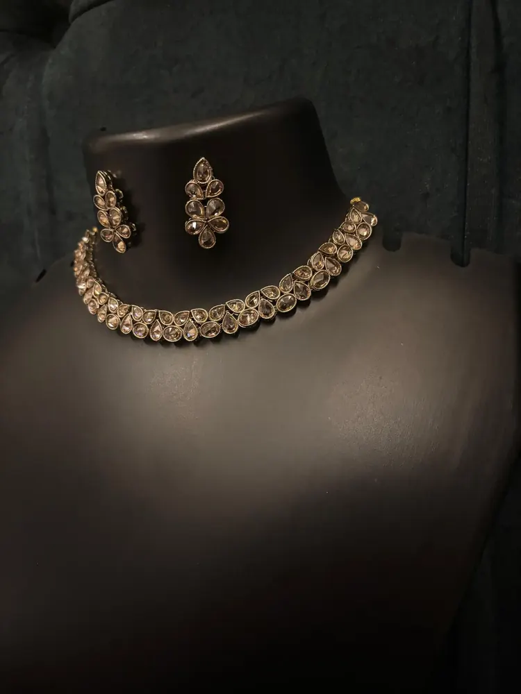 Antique Polki Choker Set view 4