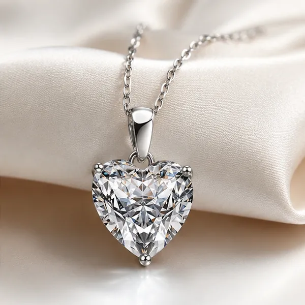 Heart Crystal Pendant Necklace