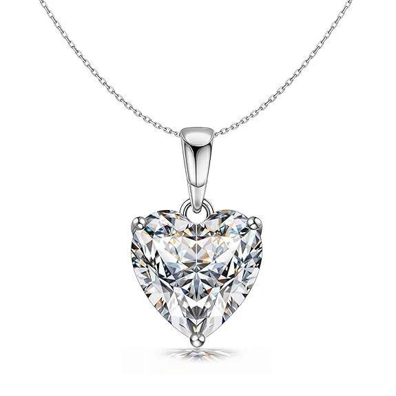 Heart Crystal Pendant Necklace view 3