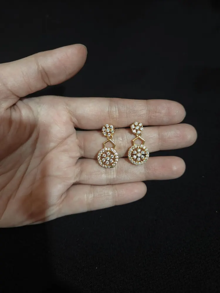 Minimal Polki Necklace Set view 4
