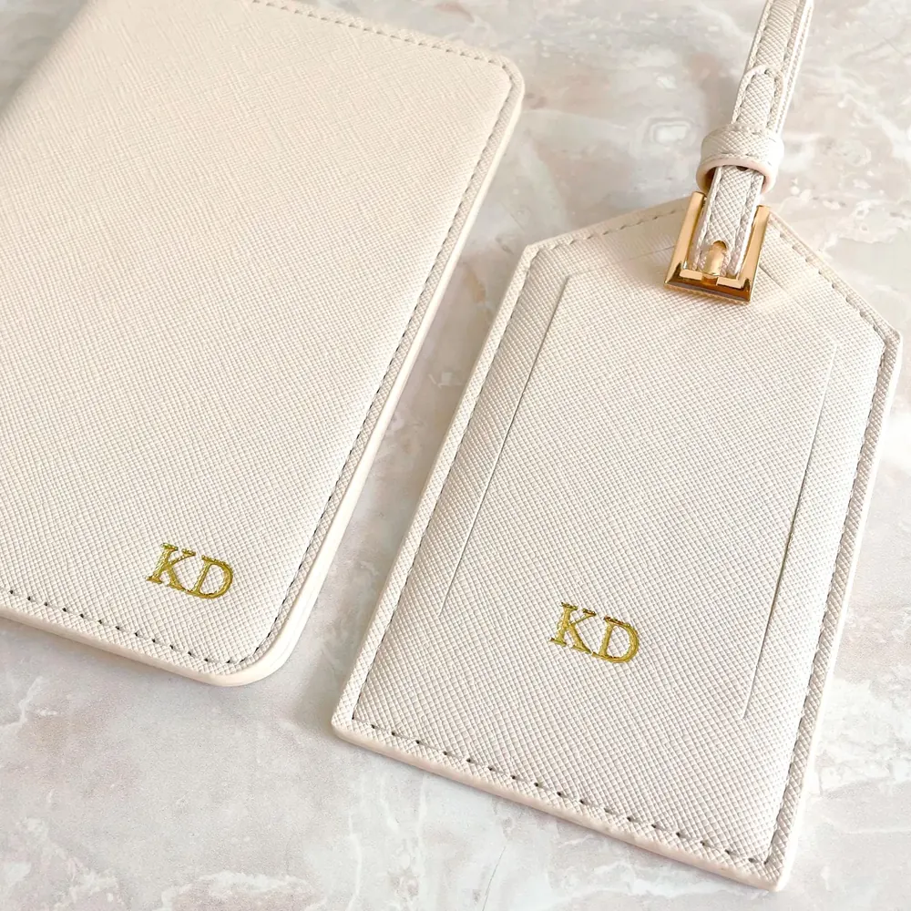 Ivory Passport Holder & Luggage Tag view 2