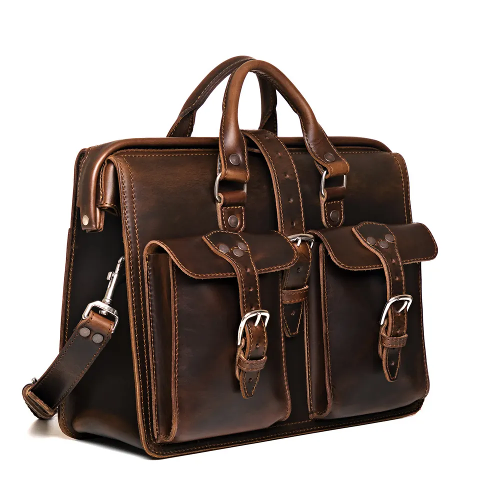 Leather Pilot Bag view 2