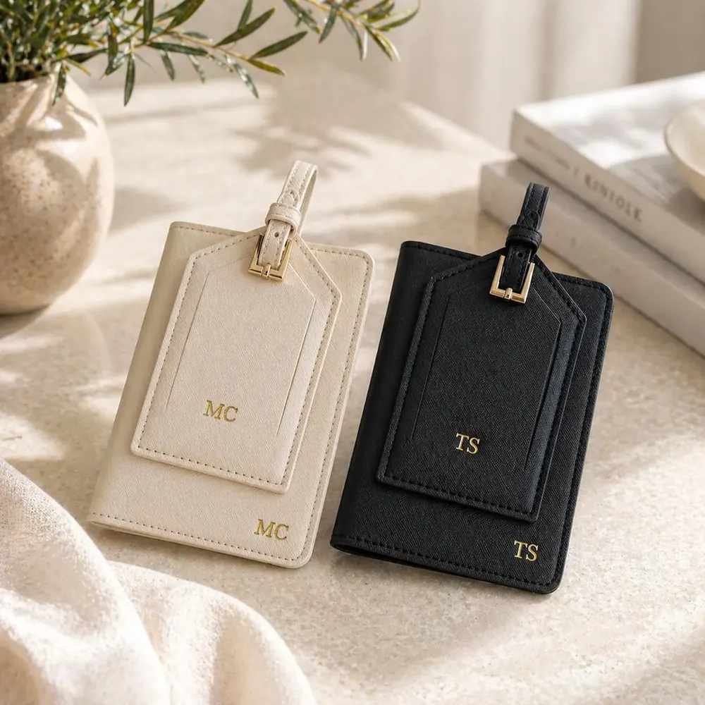 Saffiano Passport Holder & Luggage Tag