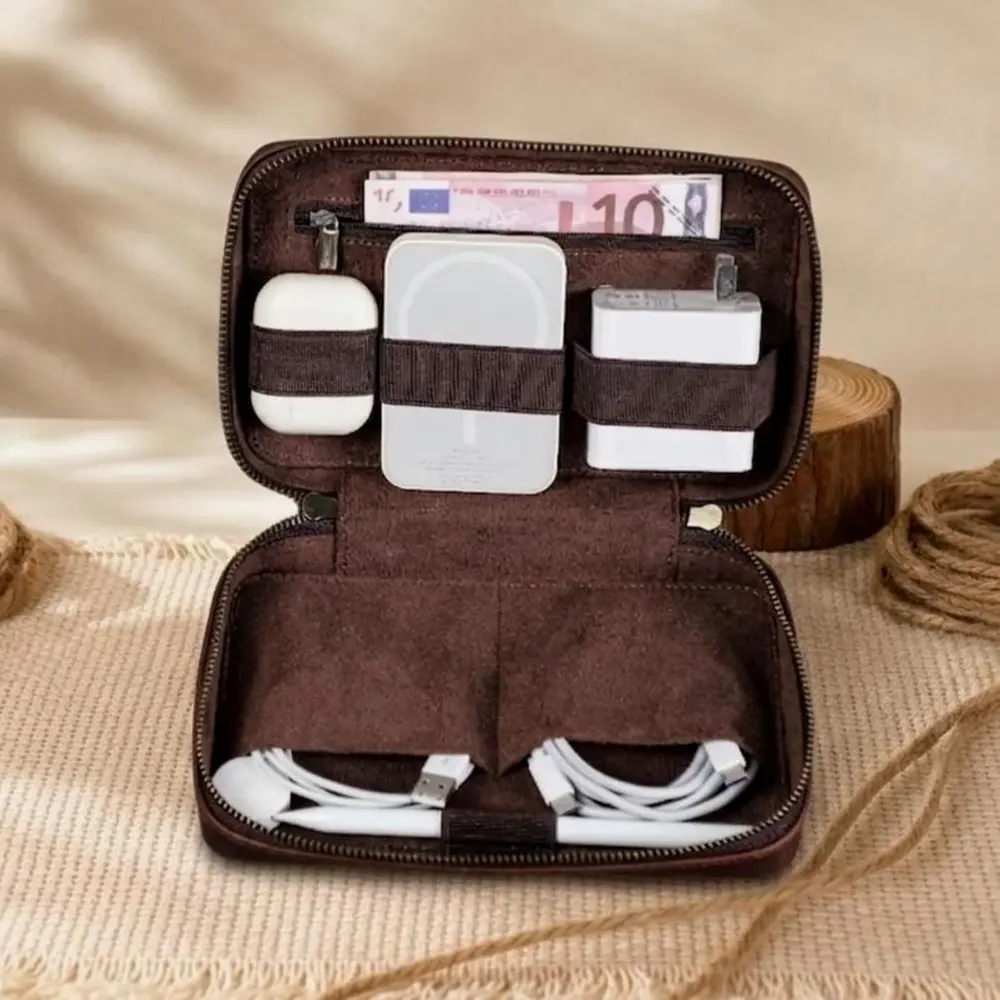 Leather Cable Organiser view 3