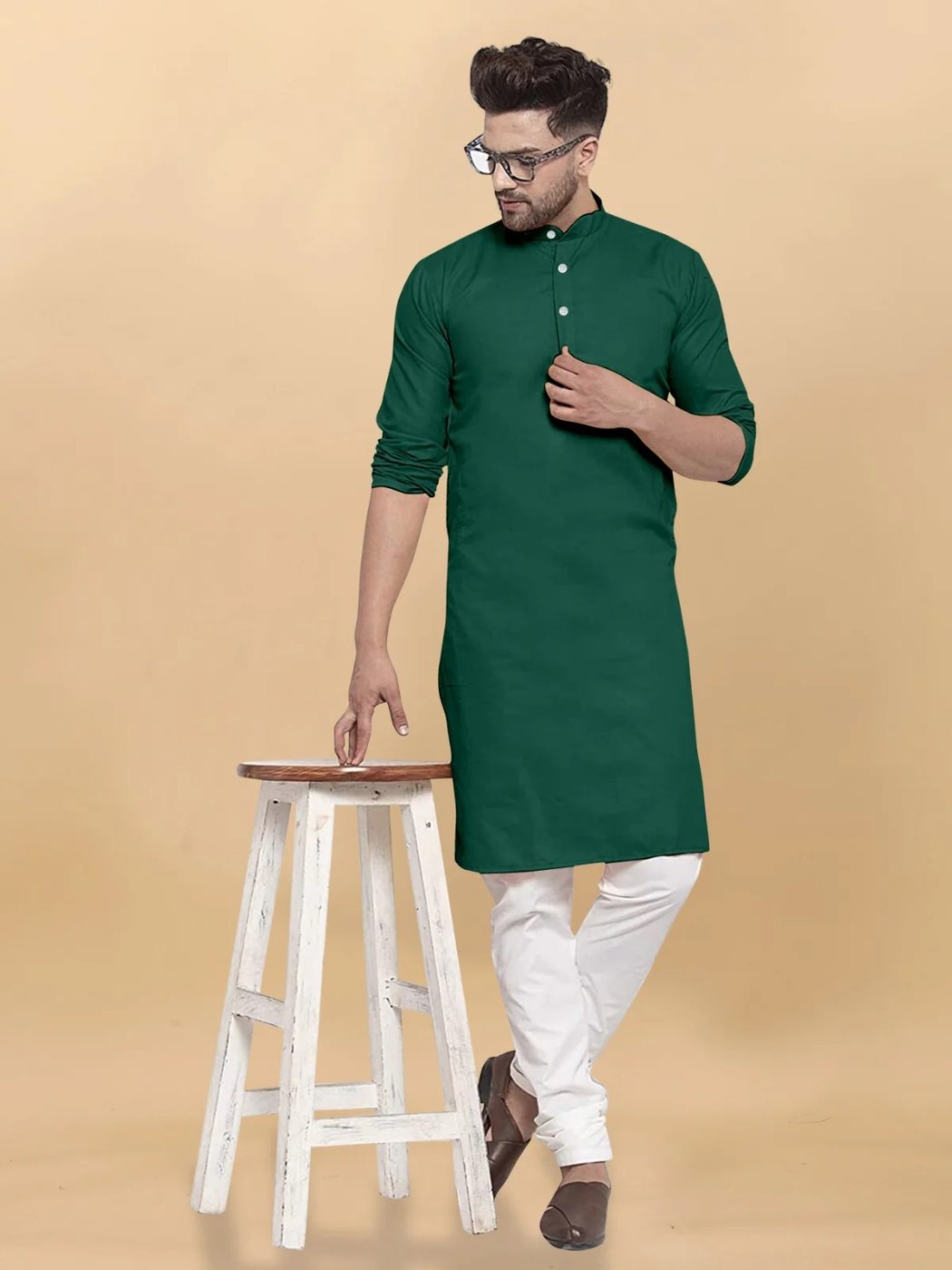 Emerald Cotton Kurta