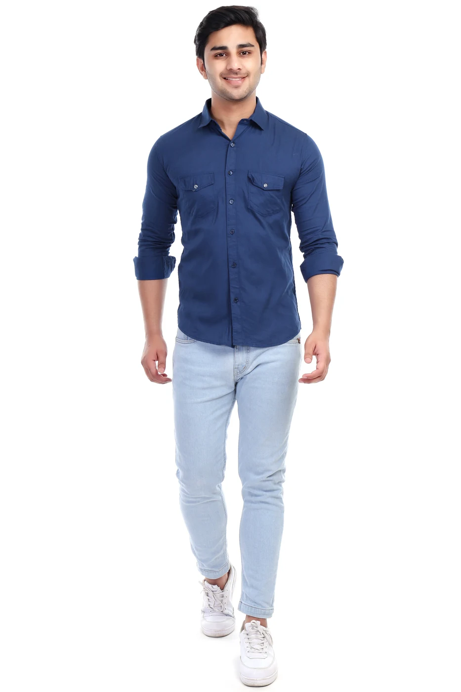 Indigo Chambray Shirt view 5