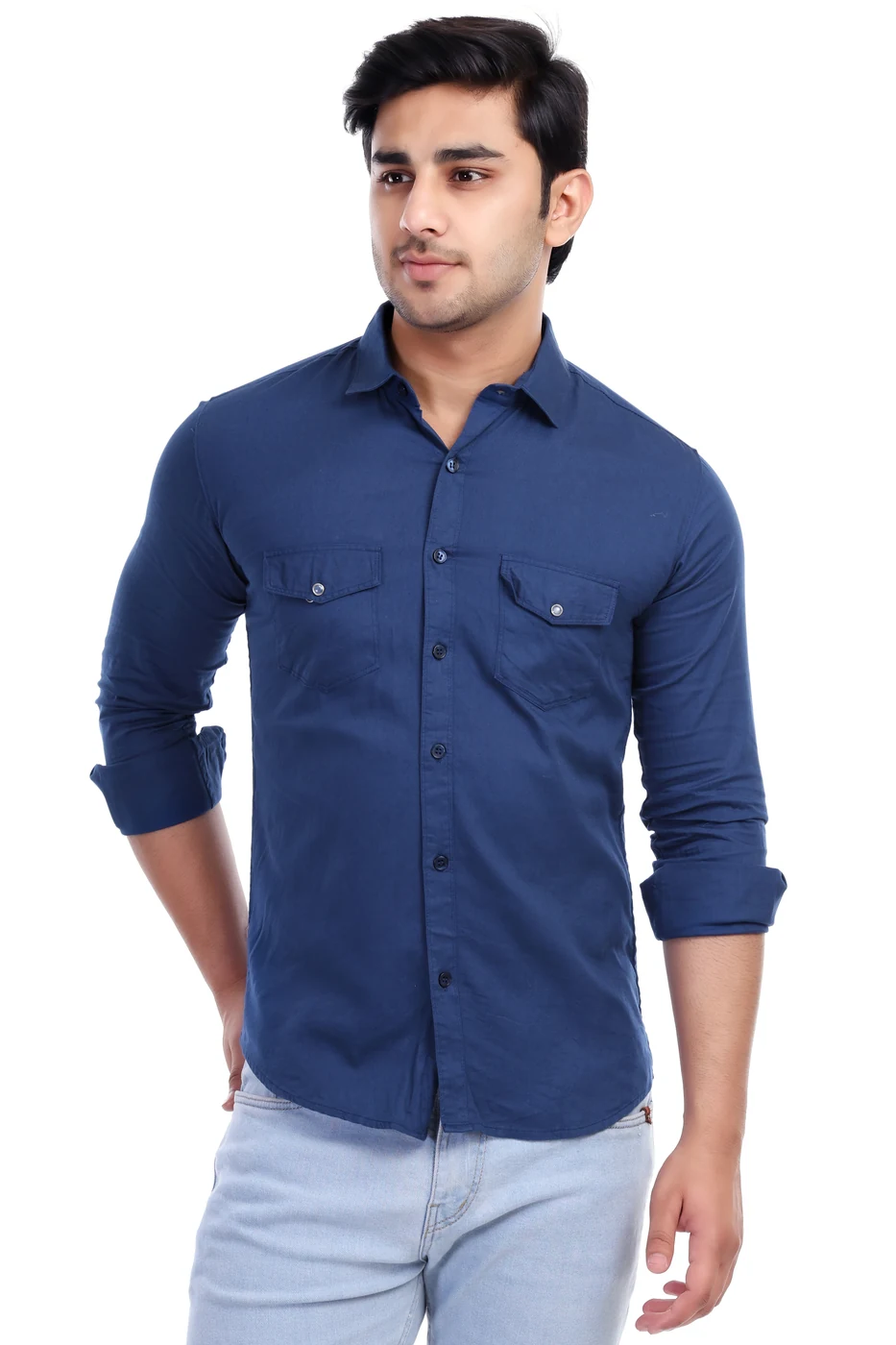 Indigo Chambray Shirt