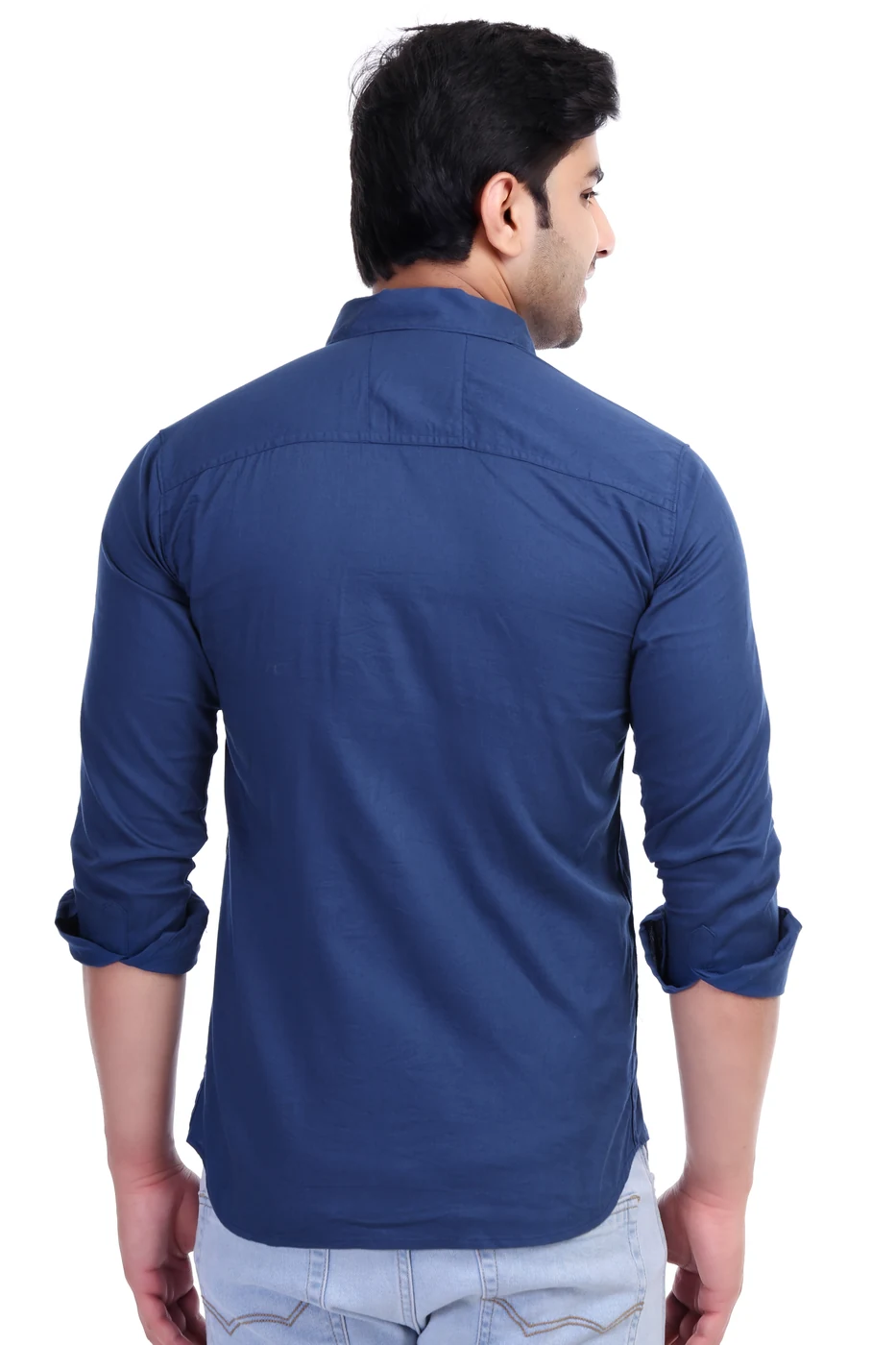 Indigo Chambray Shirt view 4