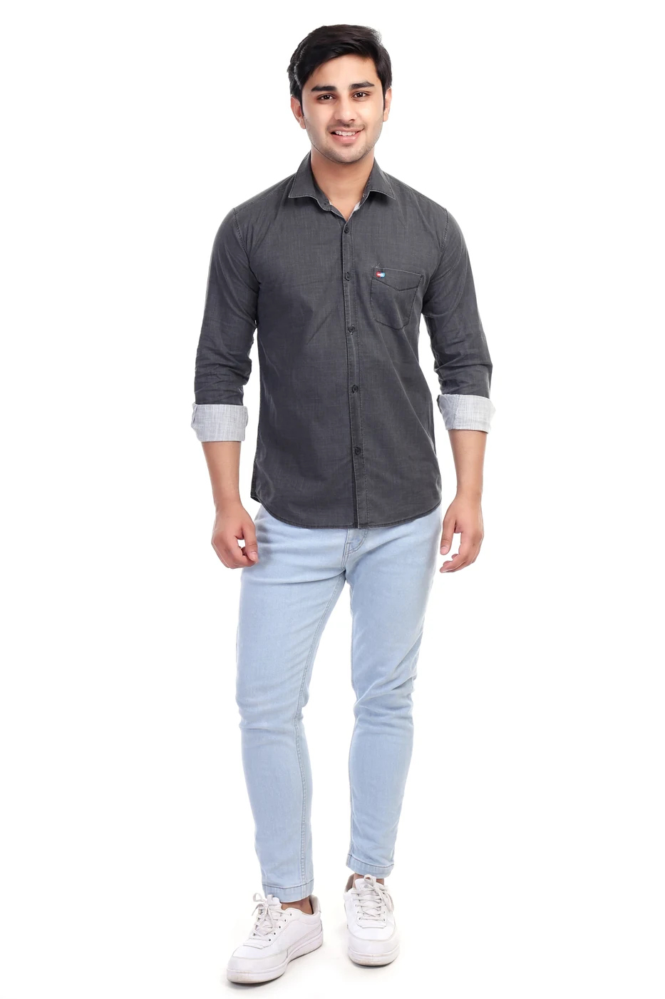 Charcoal Weave Shirt view 5