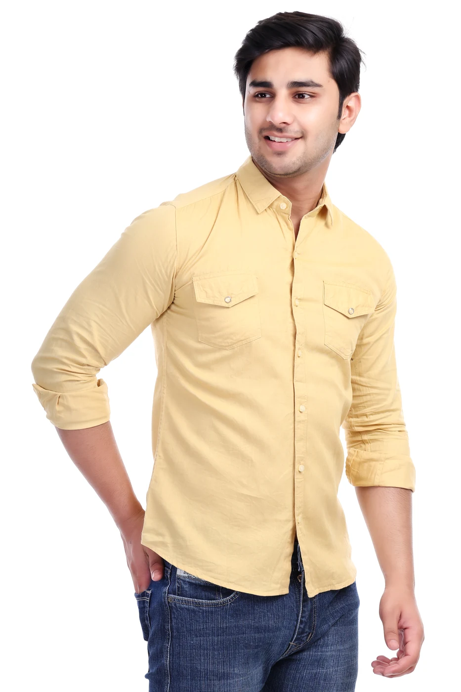 Butter Yellow Shirt view 3