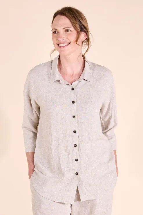 Natural Linen Shirt view 3