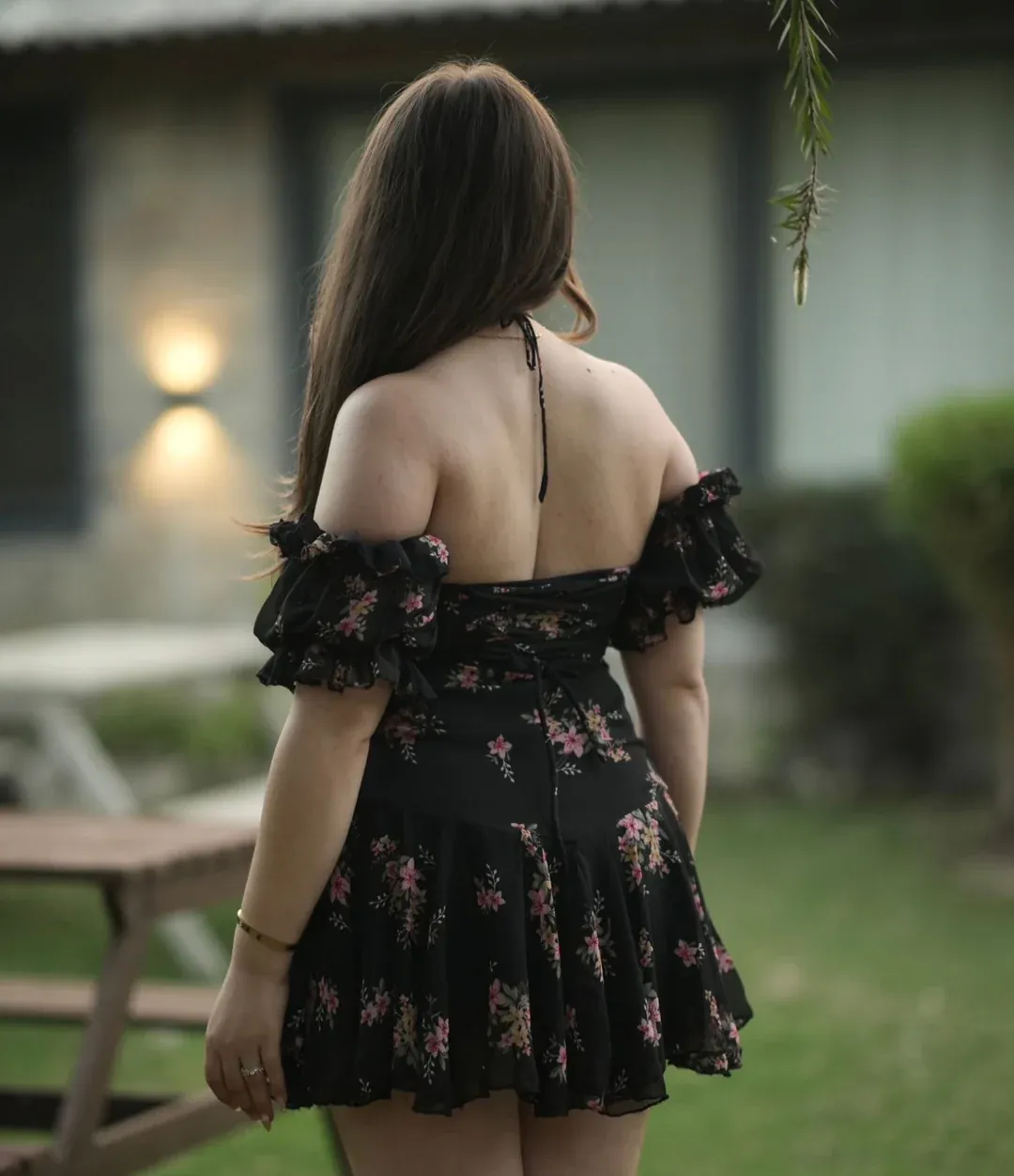 Noir Bloom Dress view 4