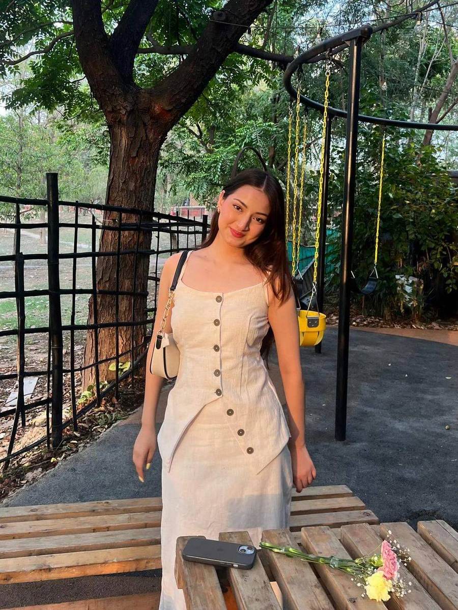 Ivory Linen Button Co-ord view 3