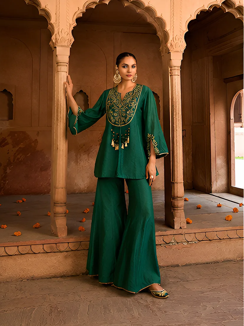Zareen Emerald Co-ord Set view 4