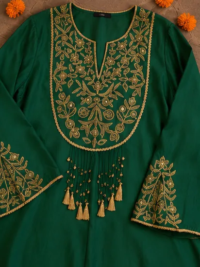 Zareen Emerald Co-ord Set view 7